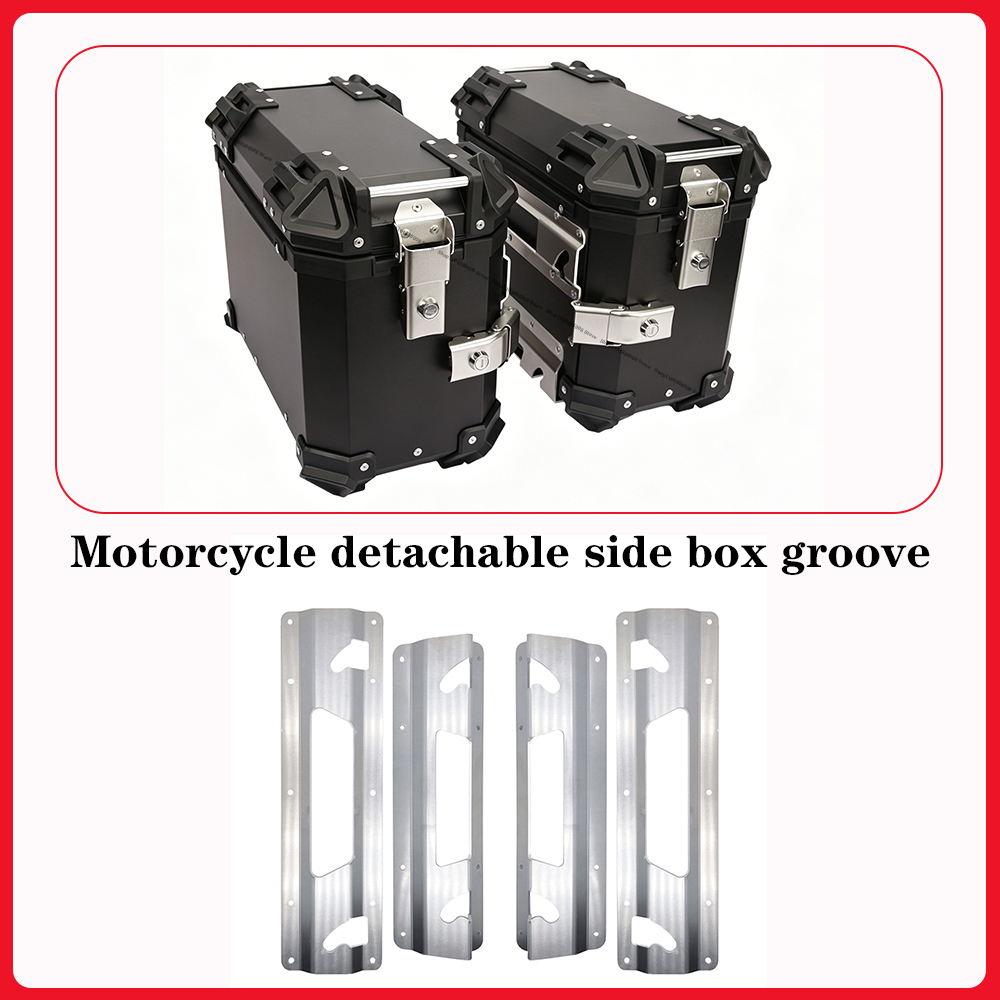Cargo Rack Aluminum - 4PCS Motorcycle Aluminum Alloy Side Box