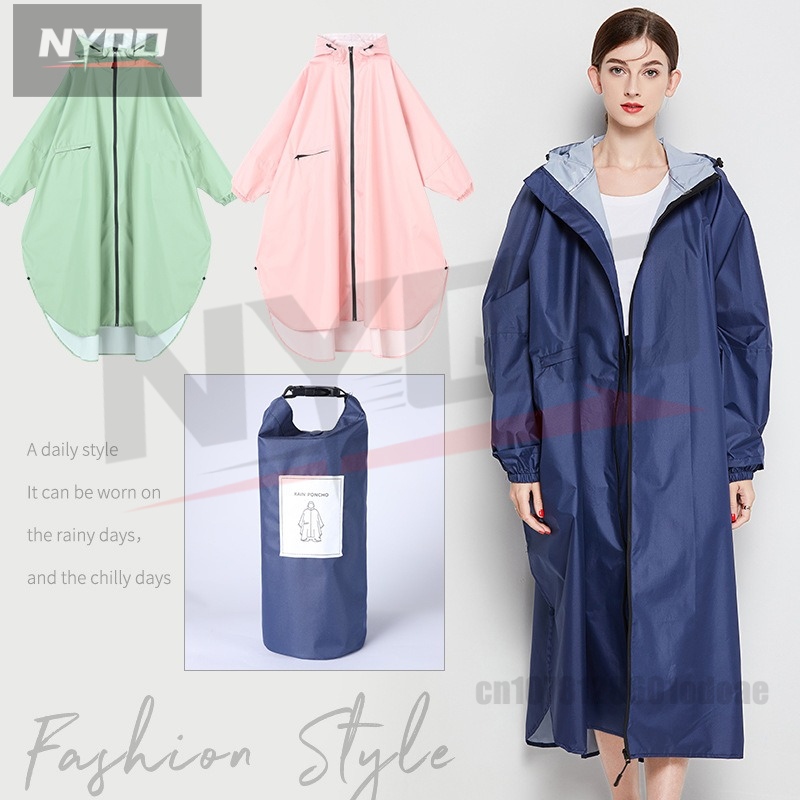 Cycling Rain Jacket Commute - Women Breathable Raincoat Thickened Raincoat Big