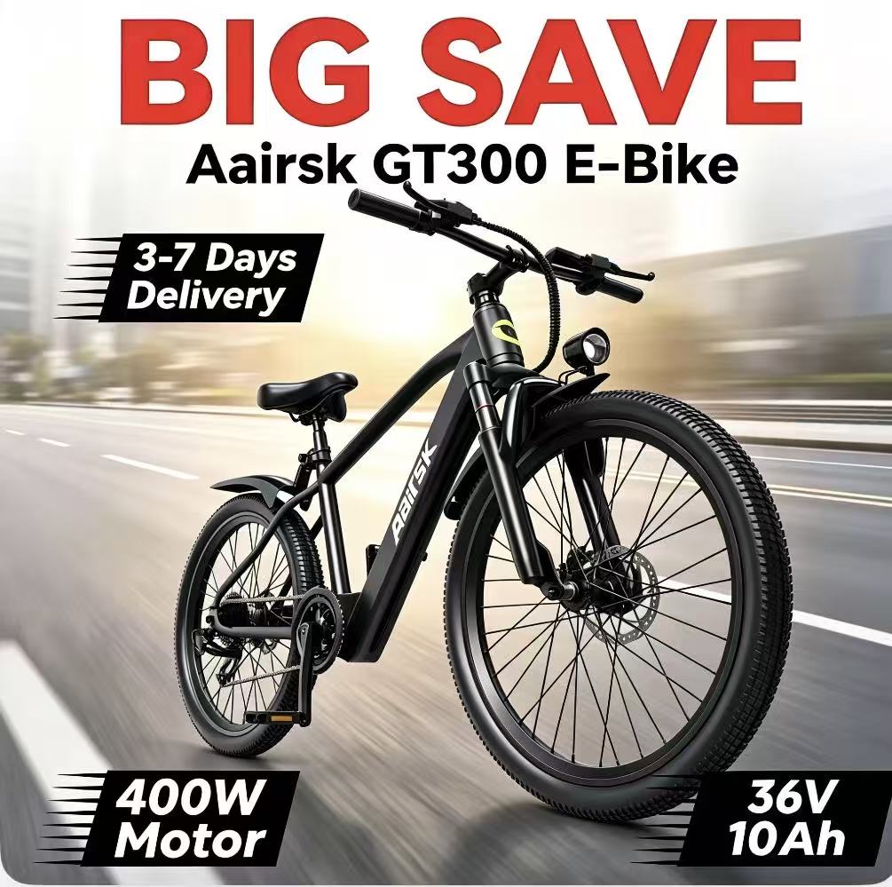 Commuter Biking - GT300 24 Inch Electric Mountain Bike