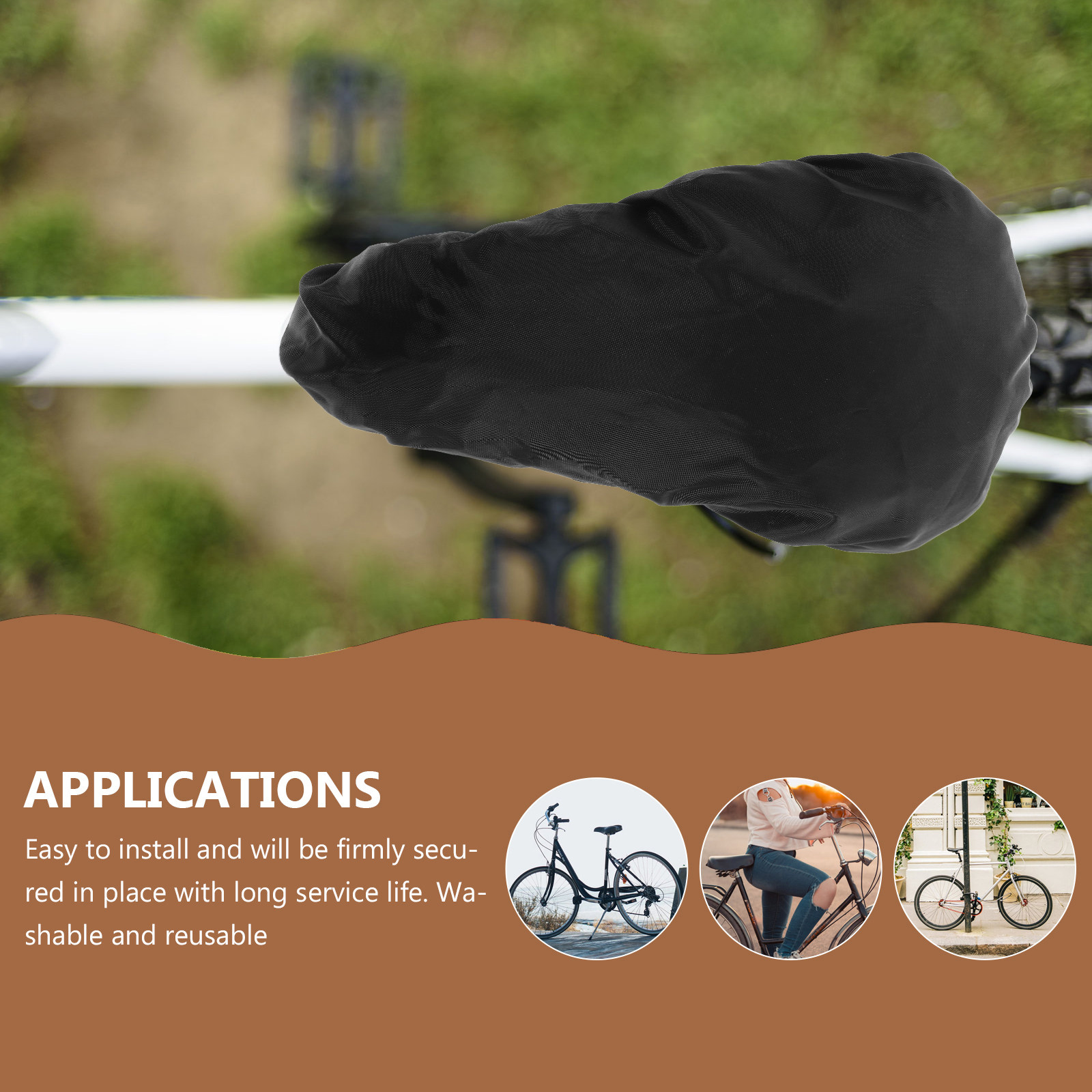 Cycling Commute Rain - 2Pcs Waterproof Bike Seat Cover Elastic
