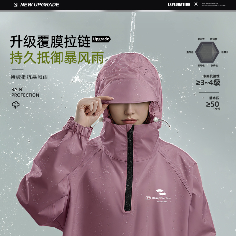 Unisex Long Sleeve Hooded Rain - Cycling Commute Rain incelemesi ve fiyatı