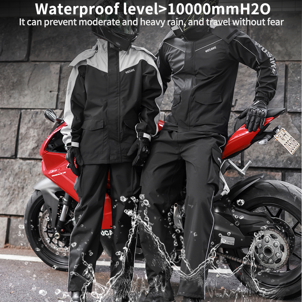 WOSAWE Waterproof Motorcycle R - Cycling Rain Jacket Commute incelemesi ve fiyatı