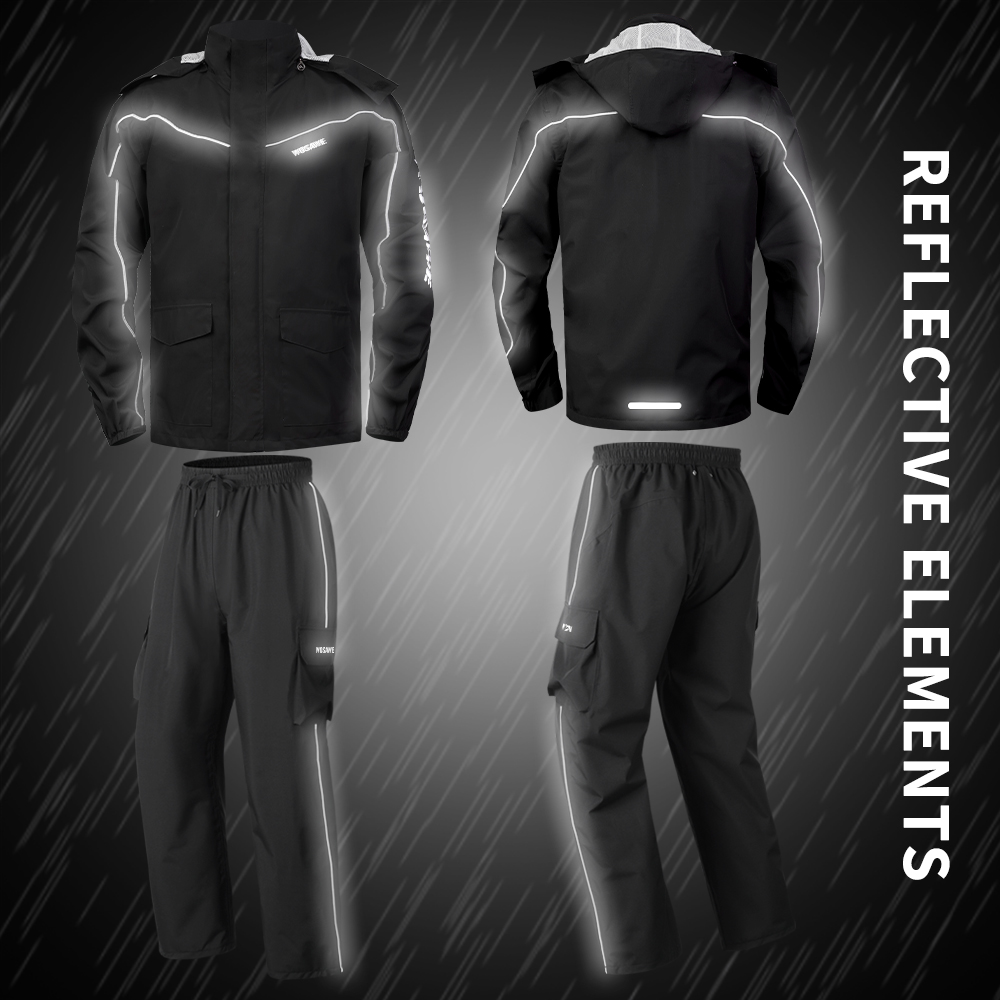 WOSAWE Waterproof Motorcycle R - Cycling Rain Jacket Commute incelemesi ve fiyatı