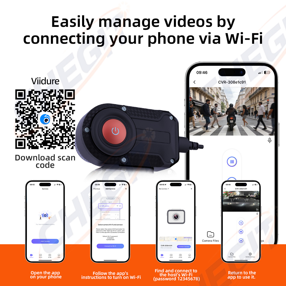 New 2K HD Motorcycle DVR Water - Cycling Loop incelemesi ve fiyatı