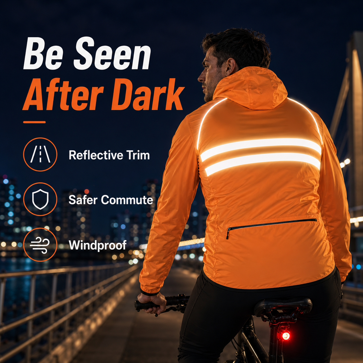 Cycling Jacket Reflective Wind - Cycling Commute Jacket incelemesi ve fiyatı