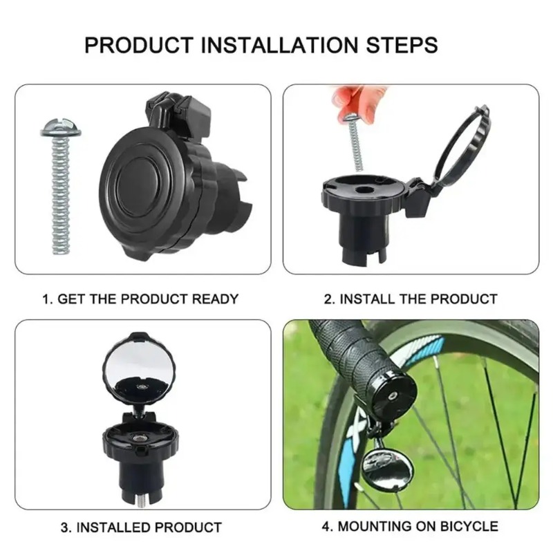 Bicycle Rearview Mirror Handle - Mirror Handlebar Convex incelemesi ve fiyatı