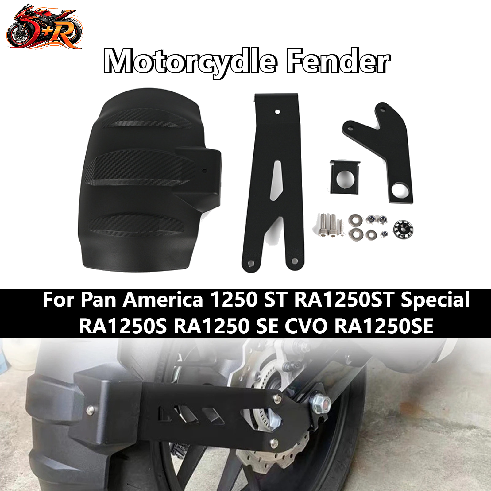 1 Set Moto Fender Rear Wheel C - Fender Mudguard Set incelemesi ve fiyatı
