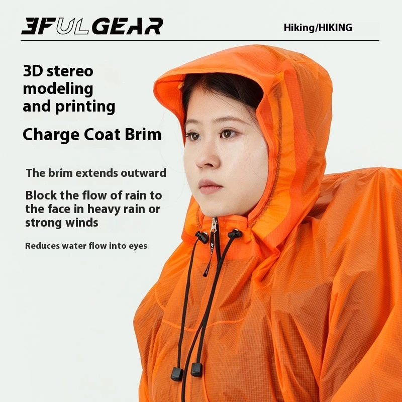 3F UL GEAR Zipper Raincoat 15D - Cycling Rain Jacket Commute incelemesi ve fiyatı