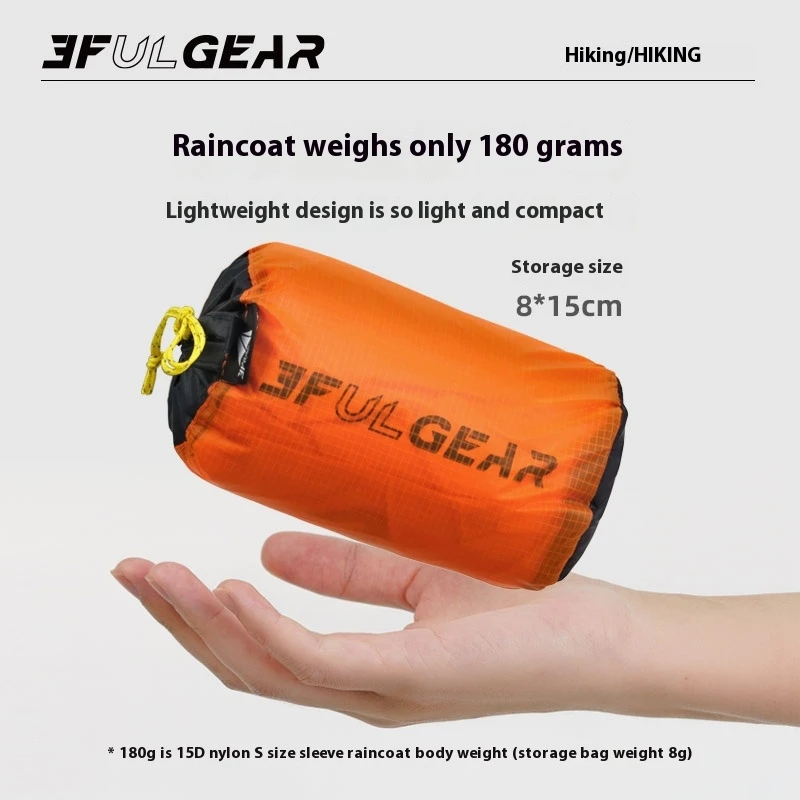 3F UL GEAR Zipper Raincoat 15D - Cycling Rain Jacket Commute incelemesi ve fiyatı