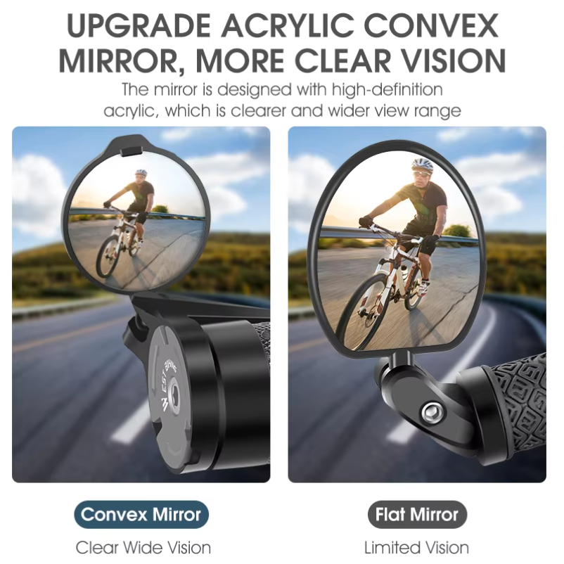WEST BIKING Bike Rearview Mirr - Mirror Handlebar Convex incelemesi ve fiyatı