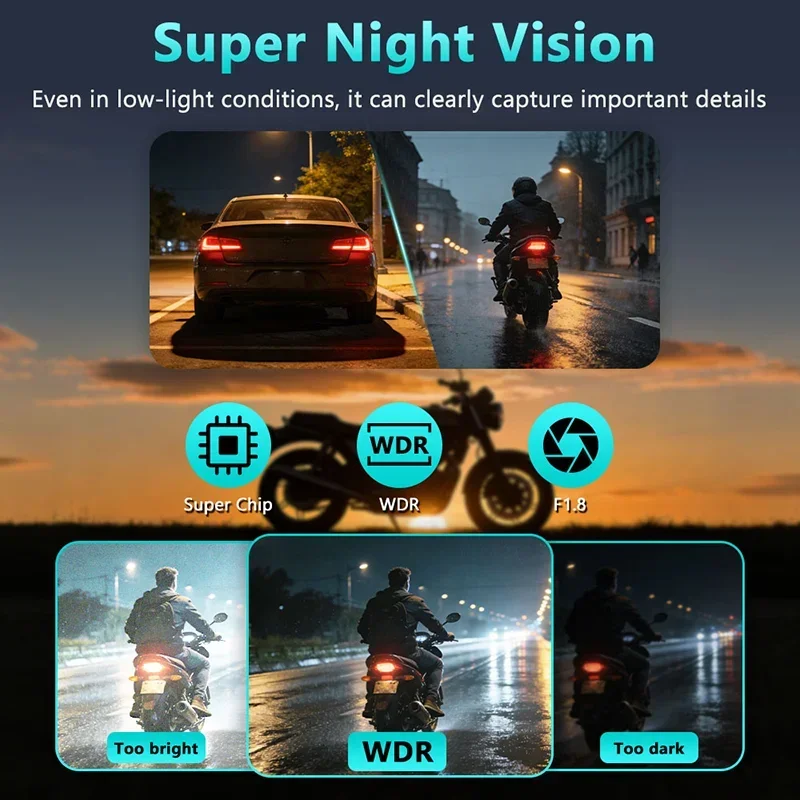 2K HD Motorcycle DVR Waterproo - Cycling Loop incelemesi ve fiyatı