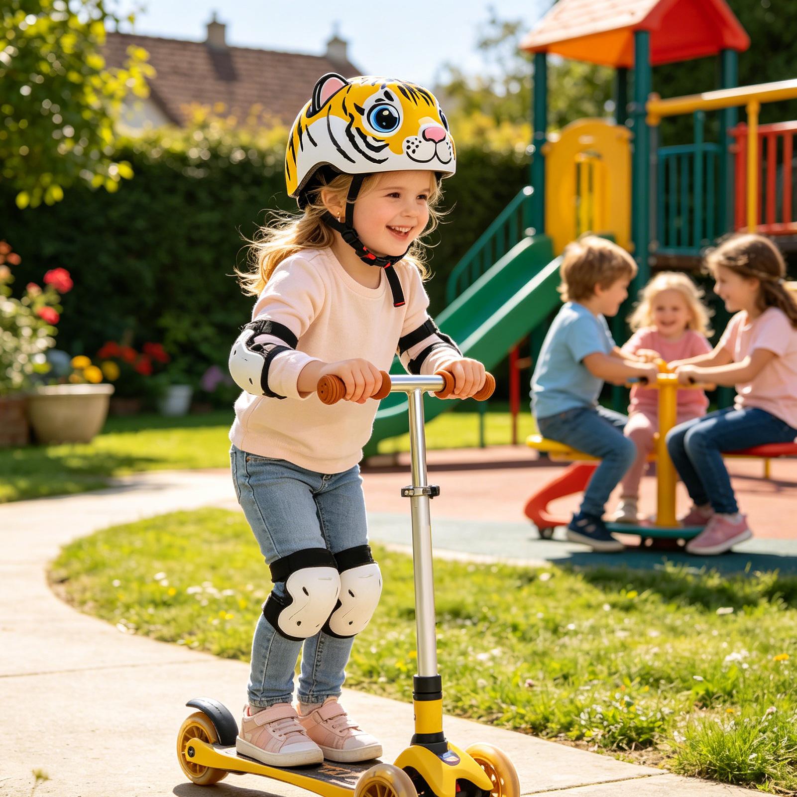 Kids Helmet Tiger Pattern Adju - Commute Cycling Helmet incelemesi ve fiyatı