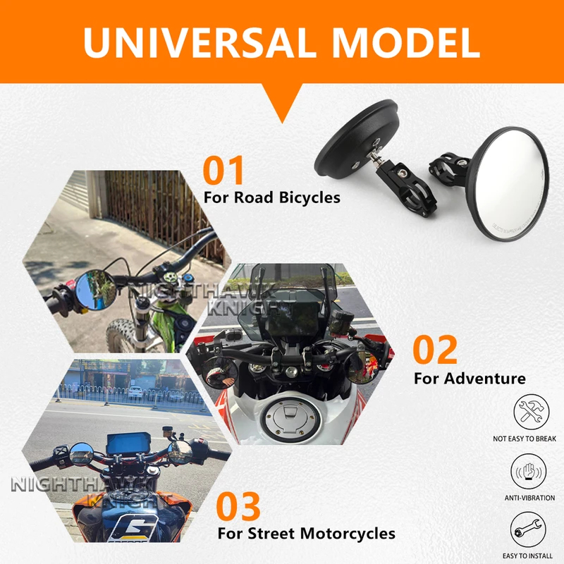 For HONDA CB650R CB 650R CB 65 - Mirror Handlebar Convex incelemesi ve fiyatı