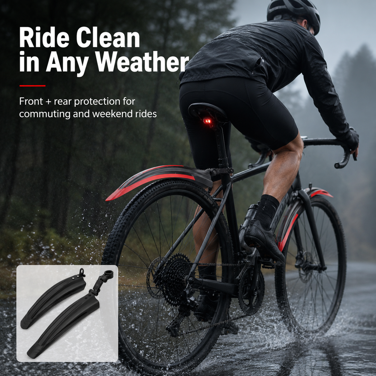 PINMOAP 2PCS Bicycle Fender Se - Fender Mudguard Set incelemesi ve fiyatı