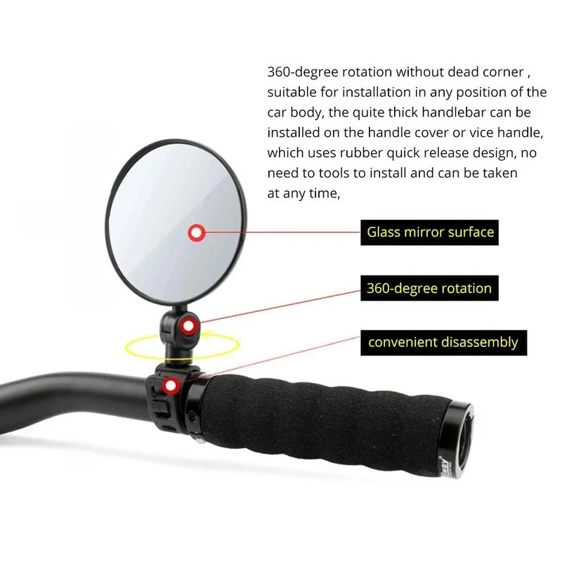 Bicycle Rearview Handlebar Mir - Mirror Handlebar Convex incelemesi ve fiyatı