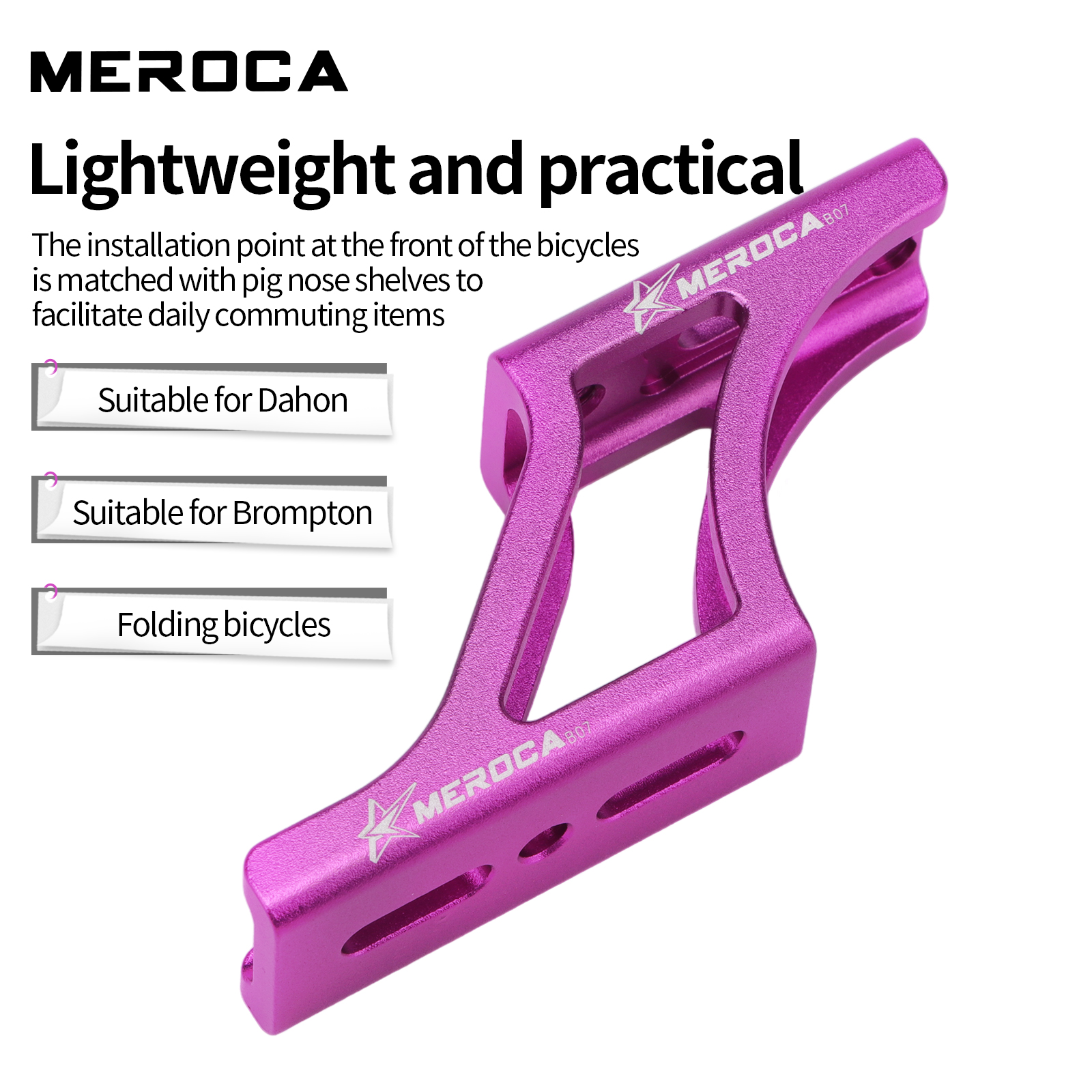 Meroca Folding Bicycle Front B - Cargo Rack Aluminum incelemesi ve fiyatı